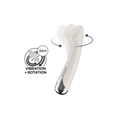   Satisfyer Spinning G-Spot 1 - rotating head G-spot vibrator (beige)