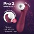 Satisfyer Pro 2 Gen3 - nutikas õhulaine kliimaksstimulaator - punane