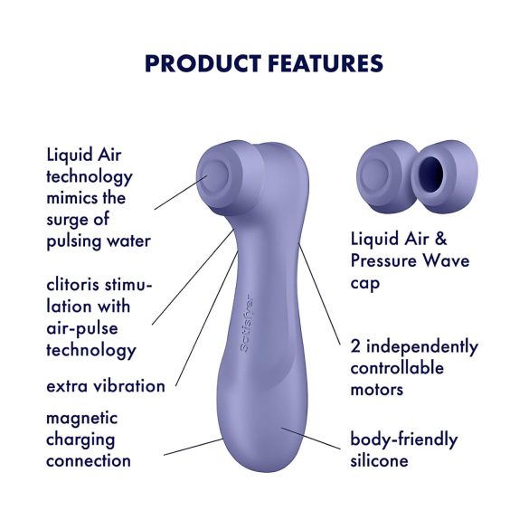 Satisfyer Pro 2 Gen3 - õhulaine kliitoristimulaator - aku - lilla