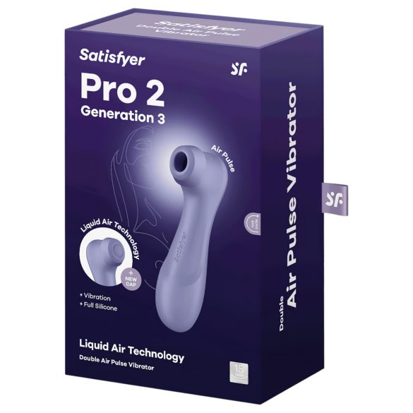 Satisfyer Pro 2 Gen3 - õhulaine kliitoristimulaator - aku - lilla