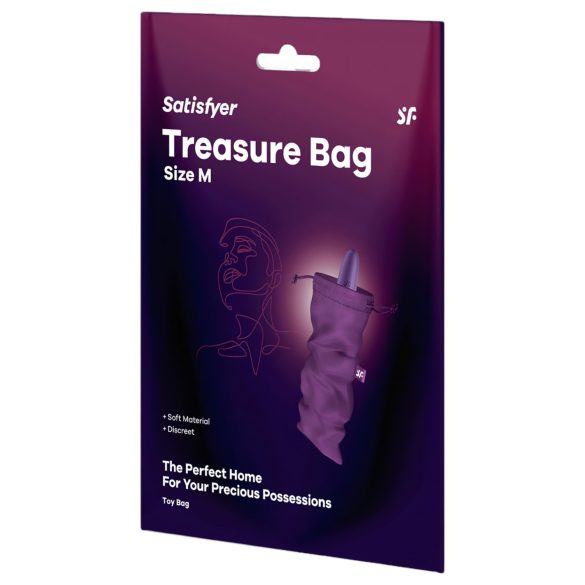 Satisfyer Treasure Bag - diskreetne hoiukott - keskmine - lilla