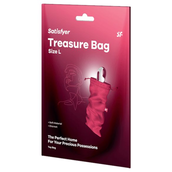Satisfyer Treasure Bag L - diskreetne hoiukott - suur (roosa)