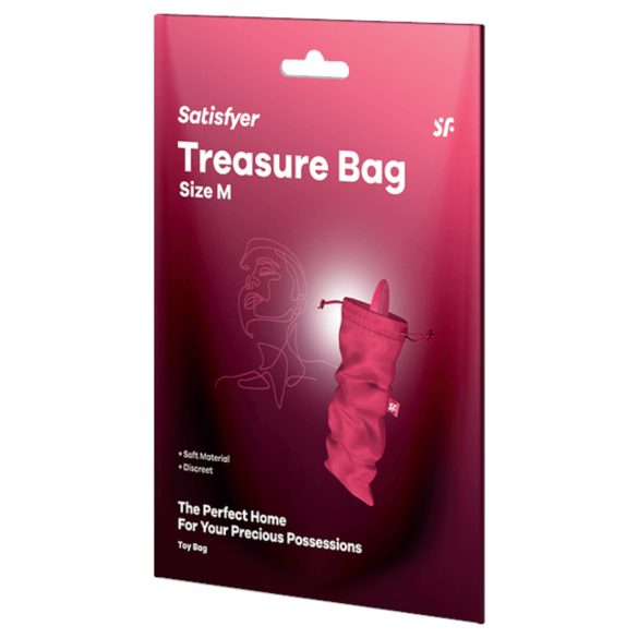 Satisfyer Treasure Bag M - diskreetne keskmine kott (roosa)