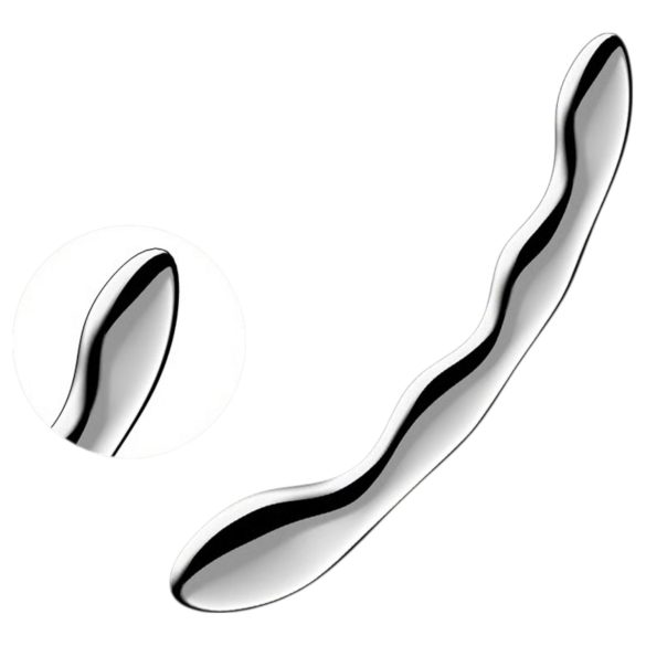 Satisfyer Cosmic Crest 2 - laineline terasdildo (hõbedane)