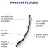 Satisfyer Cosmic Crest 2 - terasest dildo - laineline - hõbedane