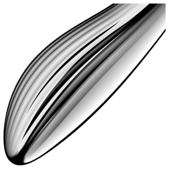 Satisfyer Pure Gravity 1 - terasest ribiline dildo - hõbedane