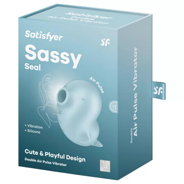 Satisfyer Sassy Seal - õhulainega kliimaksistimulaator - türkiis