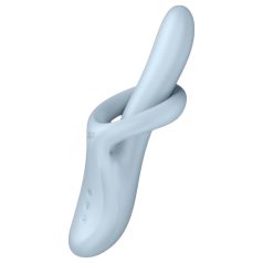   Satisfyer Heat Flex 4 - soojenev kliitorivibraator käeosaga - hõbedane
