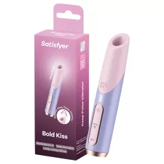   Satisfyer Bold Kiss - õhulainetega huulepulga vibraator (roosa)
