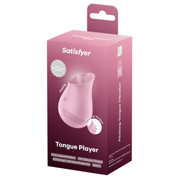 Satisfyer Tongue Player - keelekujuline kliitorivibraator - roosa