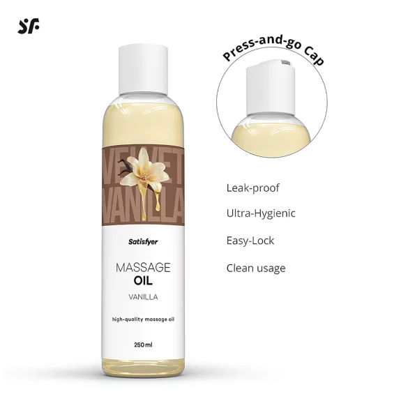 Satisfyer - massaažiõli - vanilje - 250ml