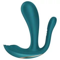 Satisfyer Top Secret+ - kantav vibraator 3 haruga - roheline