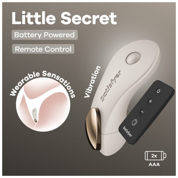 Satisfyer Little Secret - aluspesu vibraator - valge