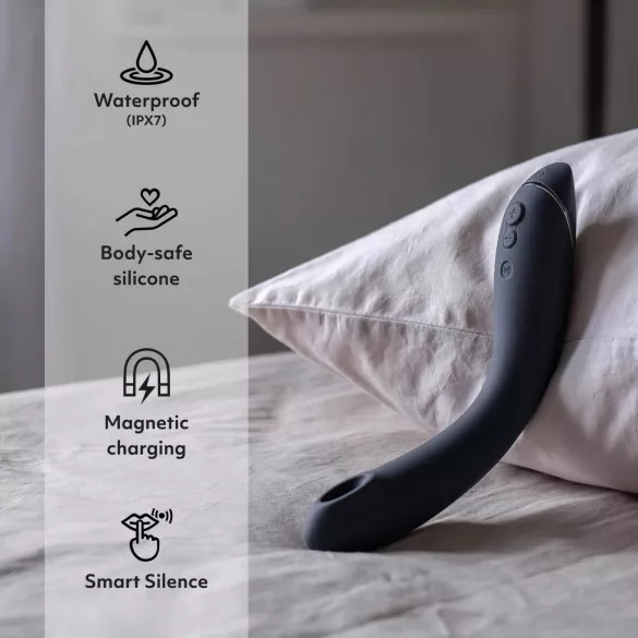 Womanizer OG - akuga õhulainete ja vibreeriv 2in1 vibraator - must