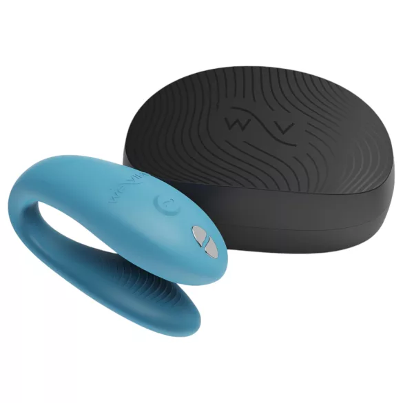 We-Vibe Sync Go - paaridele vibraator - juhtmevaba, laetav - türkiissinine