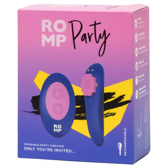 ROMP Party - kaugjuhitav aluspükstevibraator - lilla