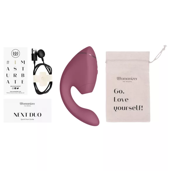Womanizer Next Duo - G-punkti ja kliitori vibraator - roosa