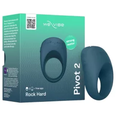   We-Vibe Pivot 2 - Äpiga juhitav vibreeriv peeniserõngas meestele (sinine)