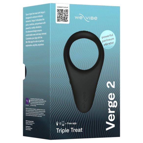 We-Vibe Verge 2 - nutikas vibraatoriga peeniserõngas - must