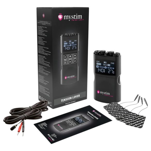 mystim Tension Lover 2 - digitaalne elektrokomplekt (must)