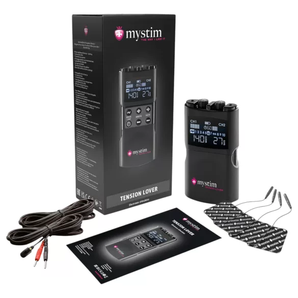 mystim Tension Lover 2 - elektrostimulatsiooni komplekt - digitaalne - must