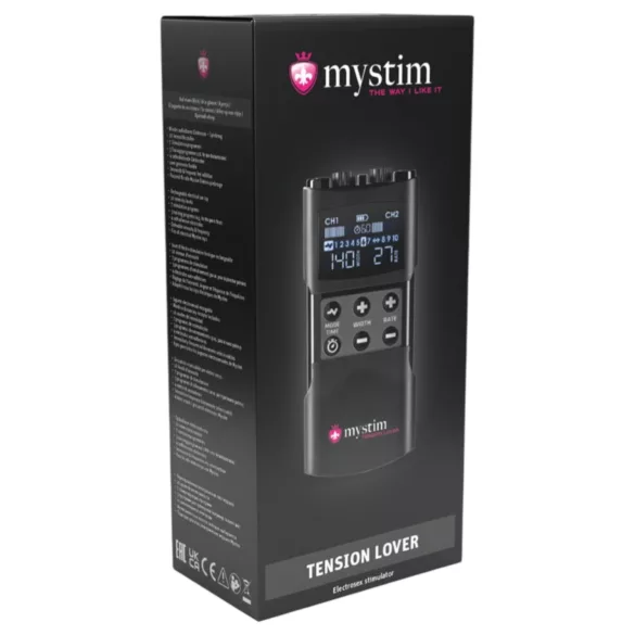 mystim Tension Lover 2 - elektrostimulatsiooni komplekt - digitaalne - must