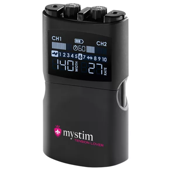 mystim Tension Lover 2 - elektrostimulatsiooni komplekt - digitaalne - must
