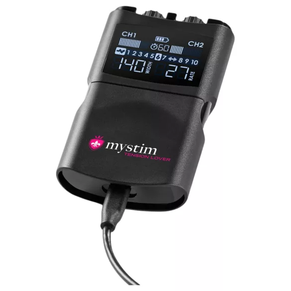 mystim Tension Lover 2 - elektrostimulatsiooni komplekt - digitaalne - must