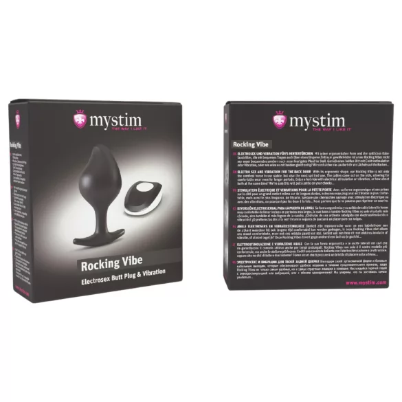Mystim - elektriline anaalvibraator - must