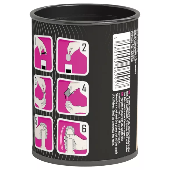 Mystim MasturbaTIN Swirl Girl - masturbaator lainekujuline valge