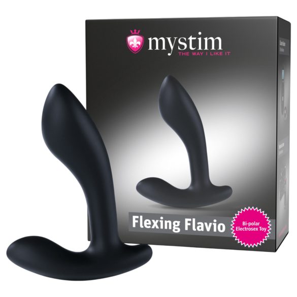Mystim Flexing Flavio - elektro prostatas vibraator - must