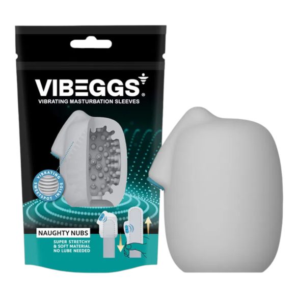 VIBEGGS - vibreeriv munamasturbaator - nubsid - valge