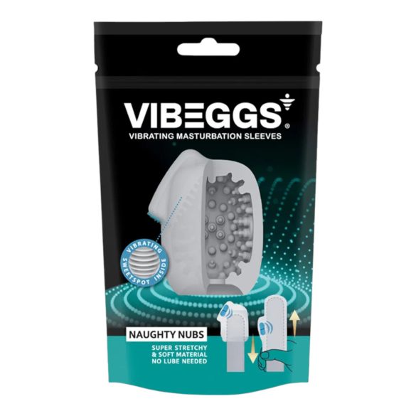 VIBEGGS - vibreeriv munamasturbaator - nubsid - valge