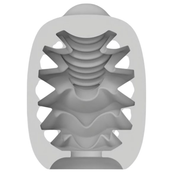 VIBEGGS Candy Curves - vibro munand masturbaator - valge