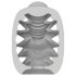 VIBEGGS Candy Curves - vibratsioonimuna masturbaator (valge)