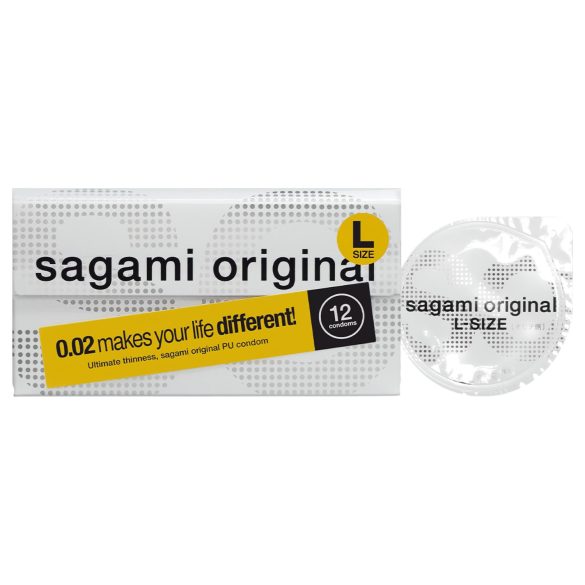 Sagami Original 0.02 L - kondoomid - 58mm - 12 tk