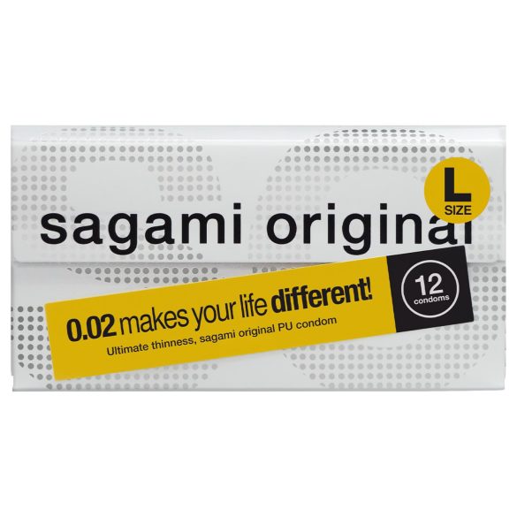 Sagami Original 0.02 L - kondoomid - 58mm - 12 tk
