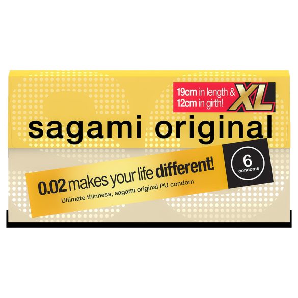 Sagami Original 0,02 XL - kondoomid - XL suurus 61mm - 6 tk