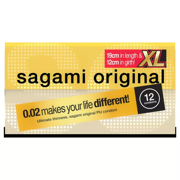 Sagami Original 0,02 XL - kondoomid - 61mm - 12 tk
