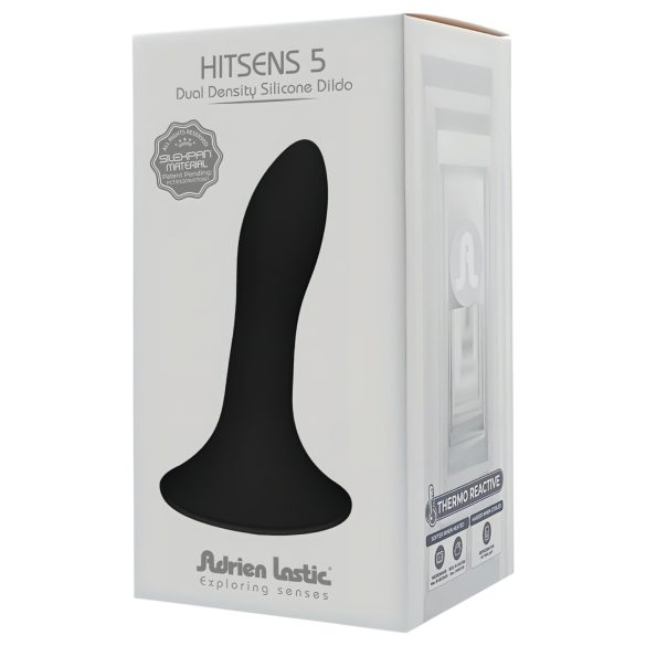 Adrien Lastic Hitsens 5 - Termotundlik anaaldildo (must)