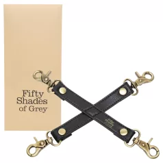 Fifty Shades of Grey - ristkinnitusrihmad - nahk - must