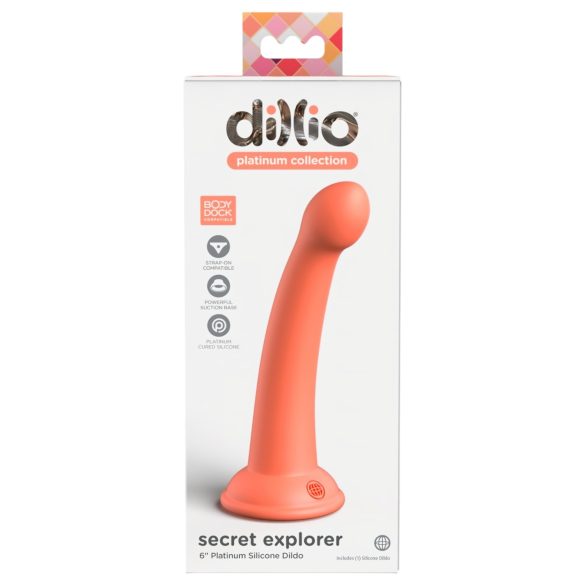 Dillio saladuste avastaja - 17cm oranž dildomakk