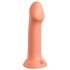 Dillio Suur Kangelane - kleepuv silikoondildo (17cm) - oranž