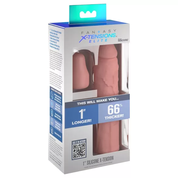 Pipedream - X-TENSION Elite 1 - lõigatav peenisehülss (naturaalne)