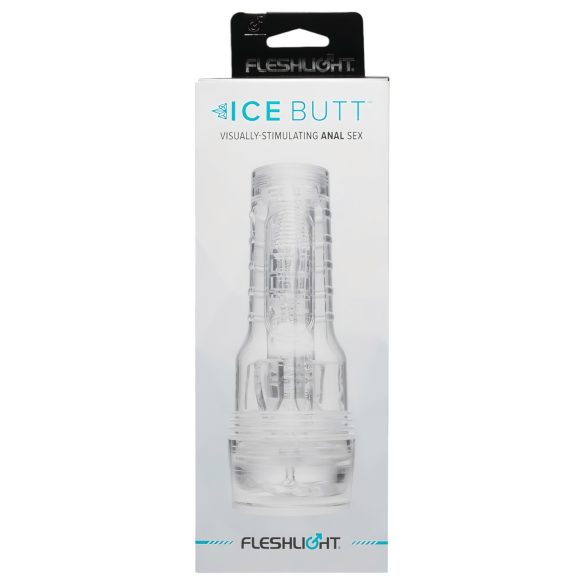 Fleshlight Ice Butt - masturbaator pepu - läbipaistev