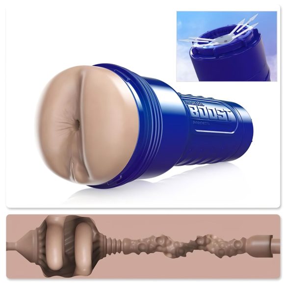 Fleshlight Boost Blast - tõetruu pepp masturbaator (naturaalne)