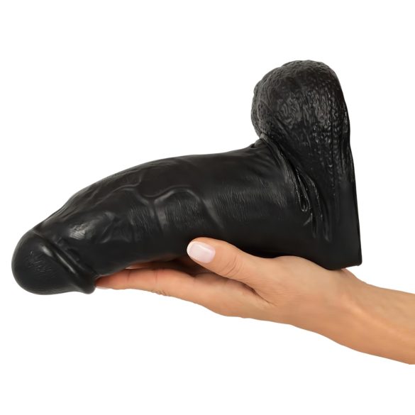 Realistixxx Real Giant - realistlik munanditega dildo - 22 cm - must