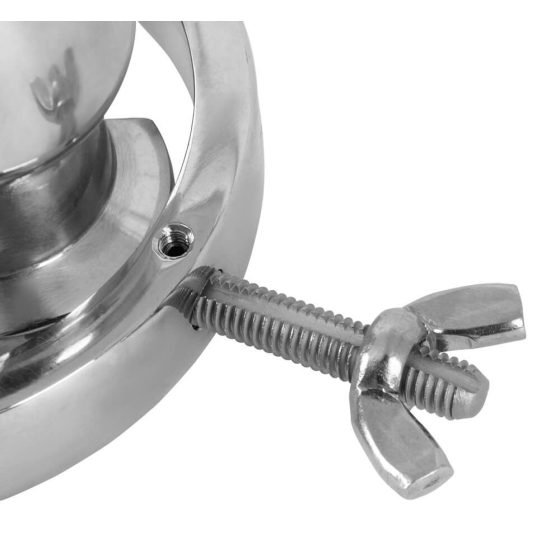 Fetish - metal anal dilator (silver)