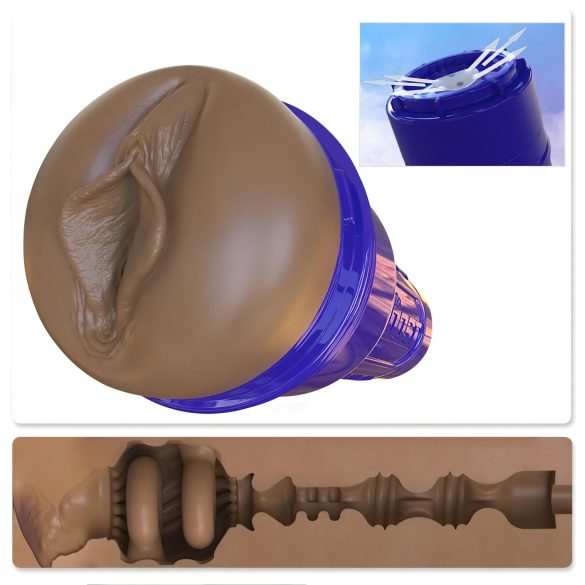 Fleshlight Boost Bang - elutru realistlik masturbaator (pruun)