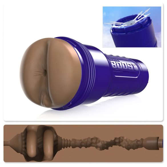 Fleshlight Boost Blast - tõetruu pruun pepumasturbaator